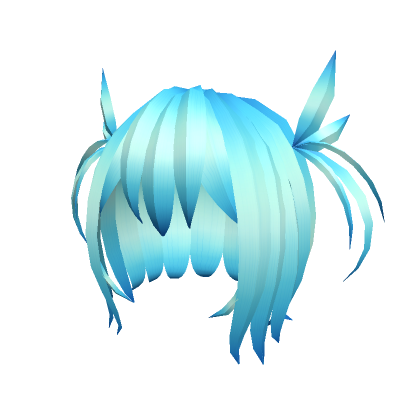 Blue Small Pigtails Anime hair's Code & Price - RblxTrade