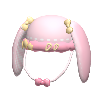 cute pink kawaii bunny beret | Roblox Item - Rolimon's