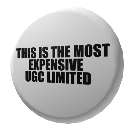 THE MOST EXPENSIVE UGC LIMITED | Roblox Item - Rolimon's
