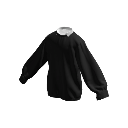 Oversized Black Y2K Sweater's Code & Price - RblxTrade