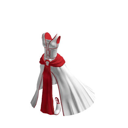 Goddess Gown - White & Red | Roblox Item - Rolimon's