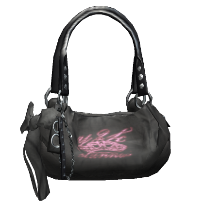 Y2K Black Pink Heart Bag ah0131