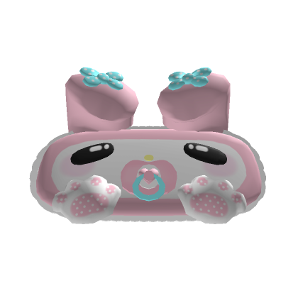 ୨୧ Sleepy Pink Baby Bunny Mask 