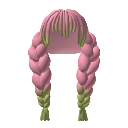 Mitsuri Anime Hair Pink And Green | Roblox Item - Rolimon'S