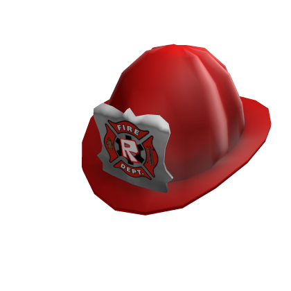 Roblox Item Red Fire Fighter Hat