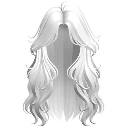 Loose Wavy Hair (White)  Roblox Item - Rolimon's