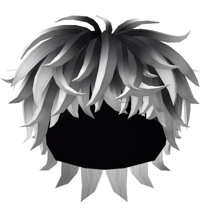 Wavy Messy Hair in Black to White's Code & Price - RblxTrade