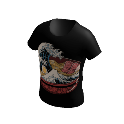 Threadless Great Ramen Wave T-Shirt | Roblox Item - Rolimon's