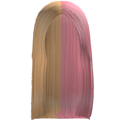 Roblox Item Very Straight Laid Back Split Blonde & Pink Hair