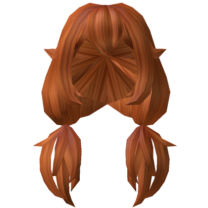 Cute Fluffy Pigtailed Ginger Hair's Code & Price - RblxTrade
