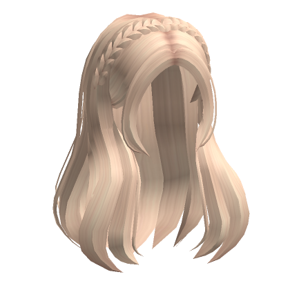 Preppy Flowy Braided Aesthetic Hair Blonde | Roblox Item - Rolimon's