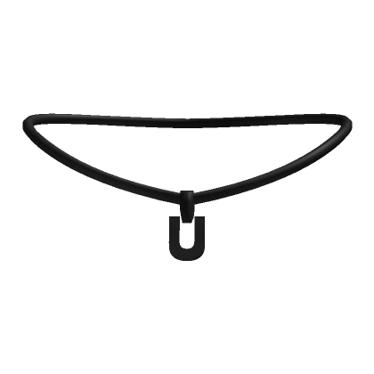 3.0 Initial Necklace Black - U | Roblox Item - Rolimon's