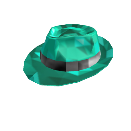 Teal Sparkle Time Fedora | Roblox Limited Item - Rolimon's