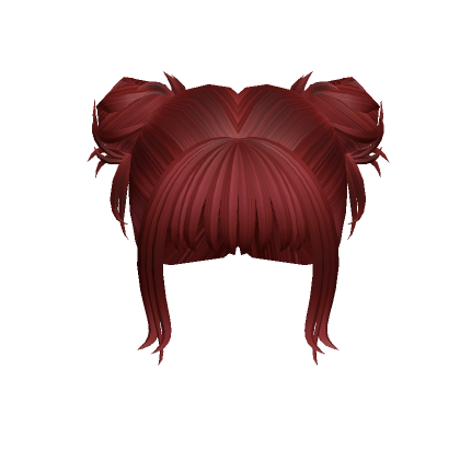 Roblox Item Red Cheap Y2K Messy Space Buns