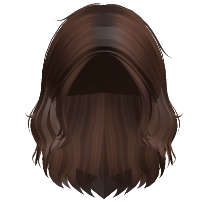 Brown Beachy Wavy Hair - Roblox
