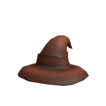 Roblox Item Brown Leather Wizard's Hat