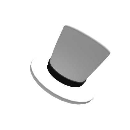 Miniature White Floating Top Hat