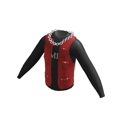 'AMIRI' Red Designer Vest's Code & Price - RblxTrade