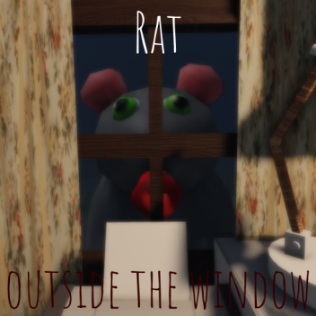 Ratte außerhalb des Fensters