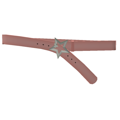 Pink star studded belt