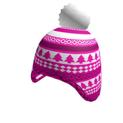 Roblox Item ❄️Pink Festive Beanie❄️