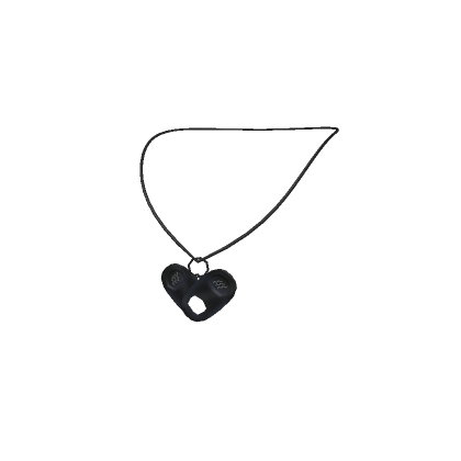 Roblox Item Pop Tab Heart Necklace 3.0 - Black