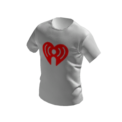 White iHeartRadio T-shirt | Roblox Item - Rolimon's