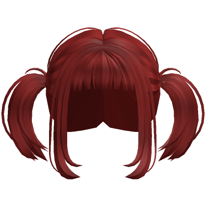 Cute Hair Pigtails (Red) - Roblox