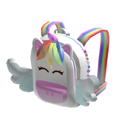 Roblox Item Rainbow Unicorn Backpack