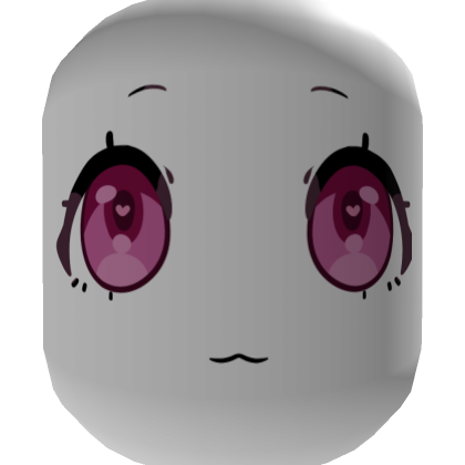 Roblox Item Pink Heart Eyes Anime Face Mask