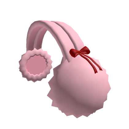 Roblox Item Pink Earmuff  With Loop