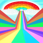 🌈Easy Rainbow Slide Obby!