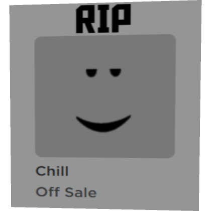 They ruined the Chill face : r/roblox