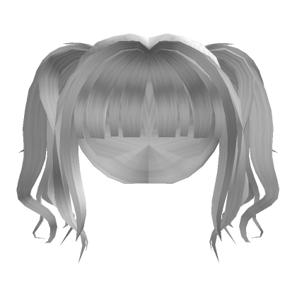 Roblox Item Wavy Pigtails in White