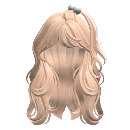 Cute Wavy Hair With Pom Poms(Blonde) | Roblox Item - Rolimon'S