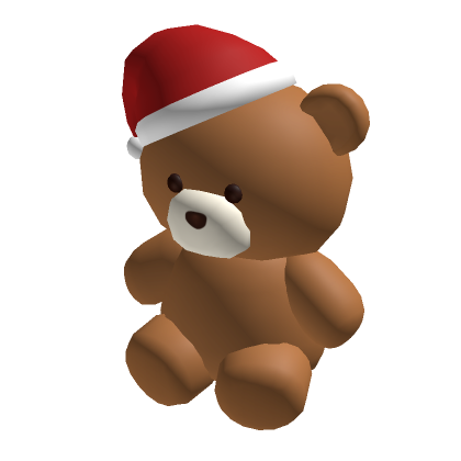 Mini Santa Teddy Bear Brown | Roblox Item - Rolimon's