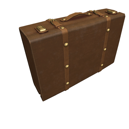 Roblox Item Vintage Travel Suitcase Brown 3.0