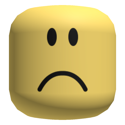 Roblox Item Classic Sad Face