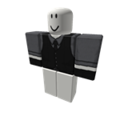 Grey Suit W/ Black Vest [+] - Roblox