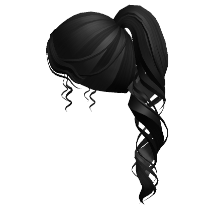 Curly Black Ponytail | Roblox Item - Rolimon's