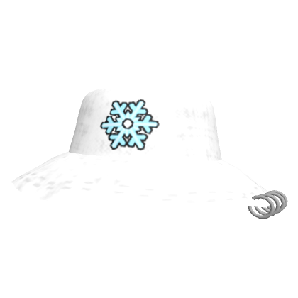 Roblox Item Christmas White Pierced Snowflake Punk Hat