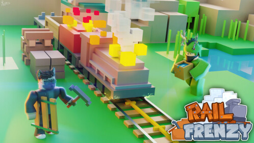 Roblox - Rail Frenzy - Playing With The Devs 