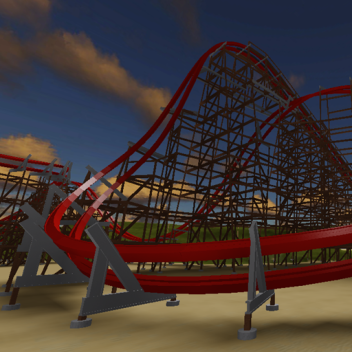 Roket Merah | Roller Coaster [PENGENDARA TUNGGAL GRATIS!]