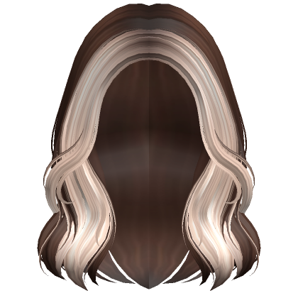 Short Wavy Autumn Girl Hair (Platinum)'s Code & Price - RblxTrade