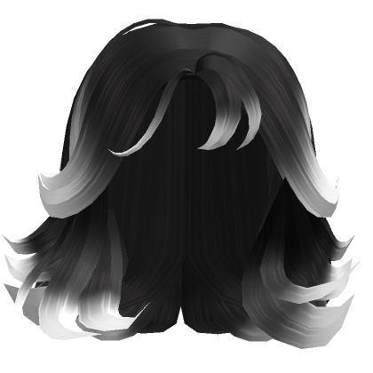 Short Messy Layered Hair Black - Roblox