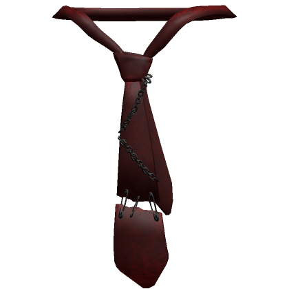[1.0] Dark Red Chained Tie | Roblox Item - Rolimon's