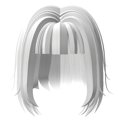 Stylish Messy Hair(White)'s Code & Price - RblxTrade