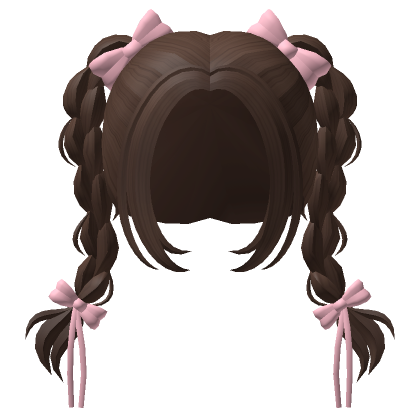 Brown Hair with Brown Pigtails | Roblox Item - Rolimon's