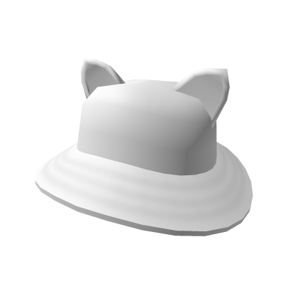 Roblox Item Cute White Cat Hat