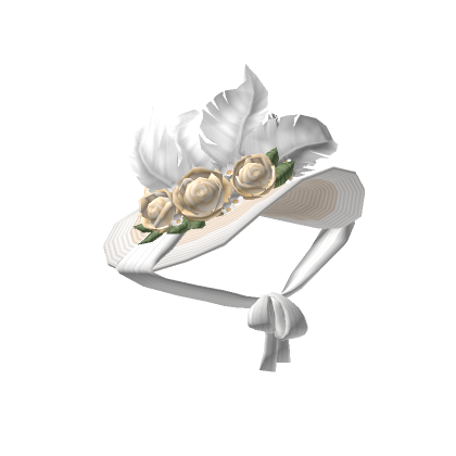 Garden Tea Party Hat (White/Beige) | Roblox Item - Rolimon's